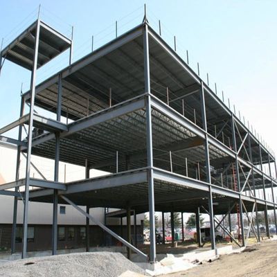 पूर्वनिर्मित हल्के स्टील के गोदाम भवन निर्माण दो मंजिला स्टील संरचना
