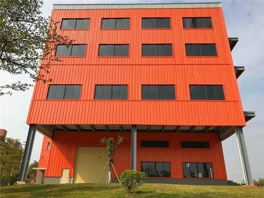 प्रीफैब बहुमंजिला इस्पात संरचनाएं निर्माण कार्यशाला ईंट और इस्पात भवन