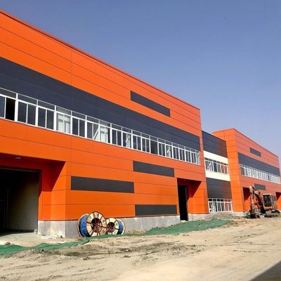 औद्योगिक बड़े धातु पूर्वनिर्मित अनुकूलित इस्पात संरचना कार्यशाला निर्माण