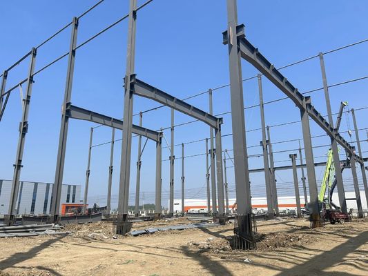 अग्नि प्रतिरोधी इस्पात कारखाने भवन औद्योगिक ग्रेड धातु संरचनाएं