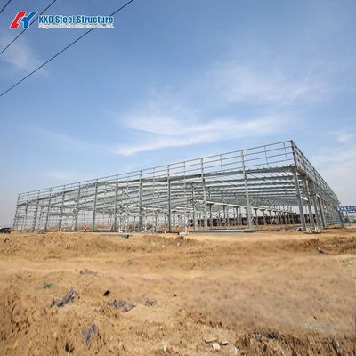 Q355B स्टील संरचना उच्च शक्ति वाले बोल्ट के साथ औद्योगिक गोदाम हैंगर