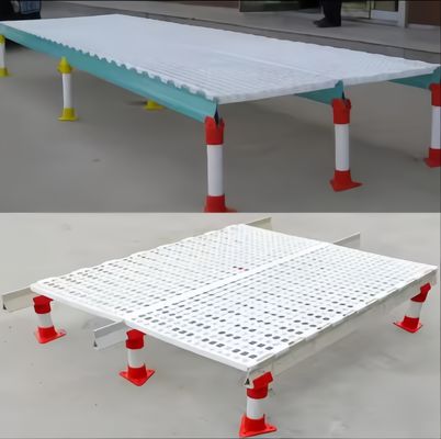 आसान साफ प्लास्टिक स्लैटेड फर्श पोल्ट्री हाउस अनुकूलित रंग