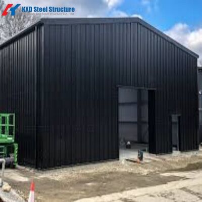 तेजी से स्थापित करें S355 मल्टी स्टोरी प्रीफैब्रिकेटेड लाइट स्टील वेयरहाउस बिल्डिंग प्लान शेड किट