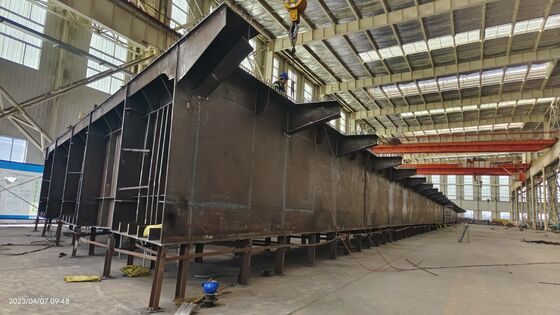 राजमार्ग और रेलवे निर्माण के लिए भारी शुल्क वेल्डेड स्टील प्लेट गर्डर ब्रिज - AASHTO मानक