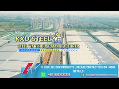 औद्योगिक उच्च वृद्धि वाली इस्पात इमारत निर्माण भूकंप प्रतिरोधी पूर्वनिर्मित गोदाम भवन