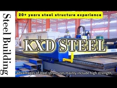 अनुकूलन योग्य इस्पात शेड निर्माण पूर्वनिर्मित इस्पात संरचना गोदाम भवन